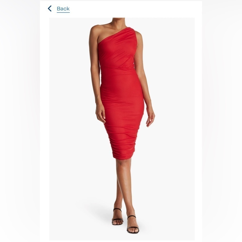 Love x Design One-Shoulder Body-Con Midi Dress